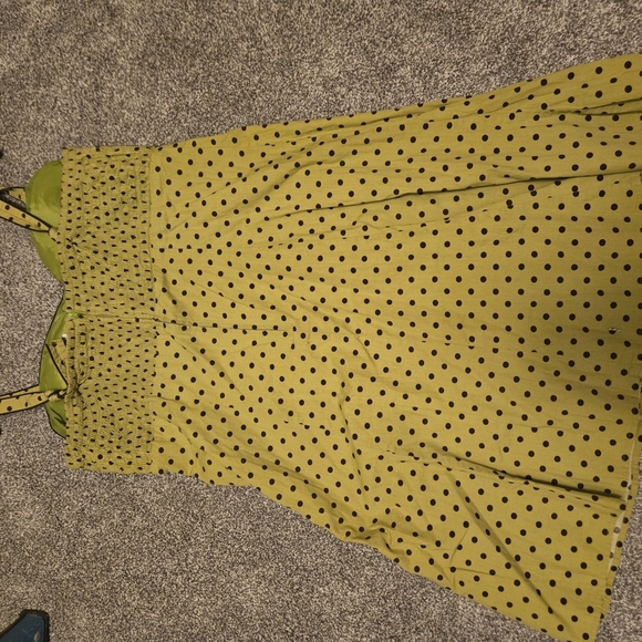 R&K Original Green Polka Dot Dress - Picture 2 of 6